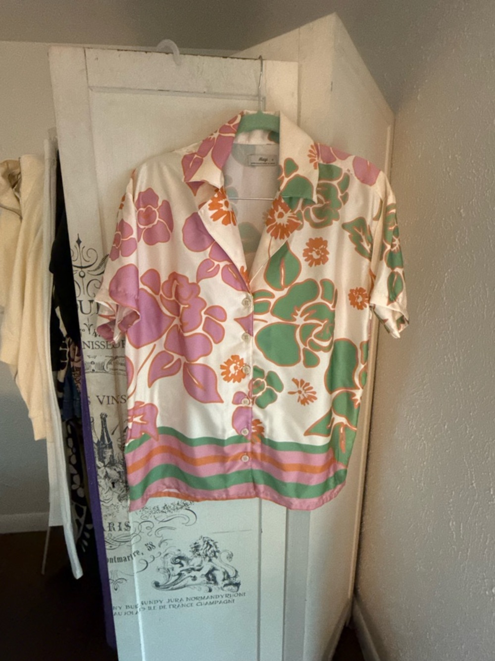 NWOT Anthropologie Maaji Floating Blooms Noise Cover Up Shirt - Picture 10 of 16